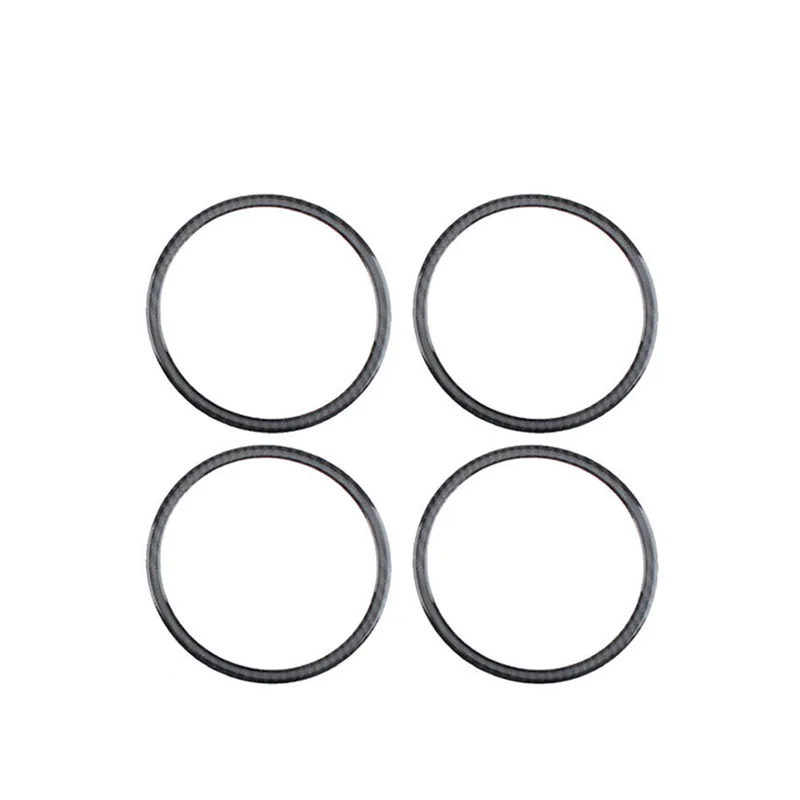 4 قطعة الإطار الداخلي صندوق مكبر الصوت ملصق حلقة لهوندا CRV 2007-2011 ألياف الكربون اكسسوارات السيارات التصميم ملصق #3