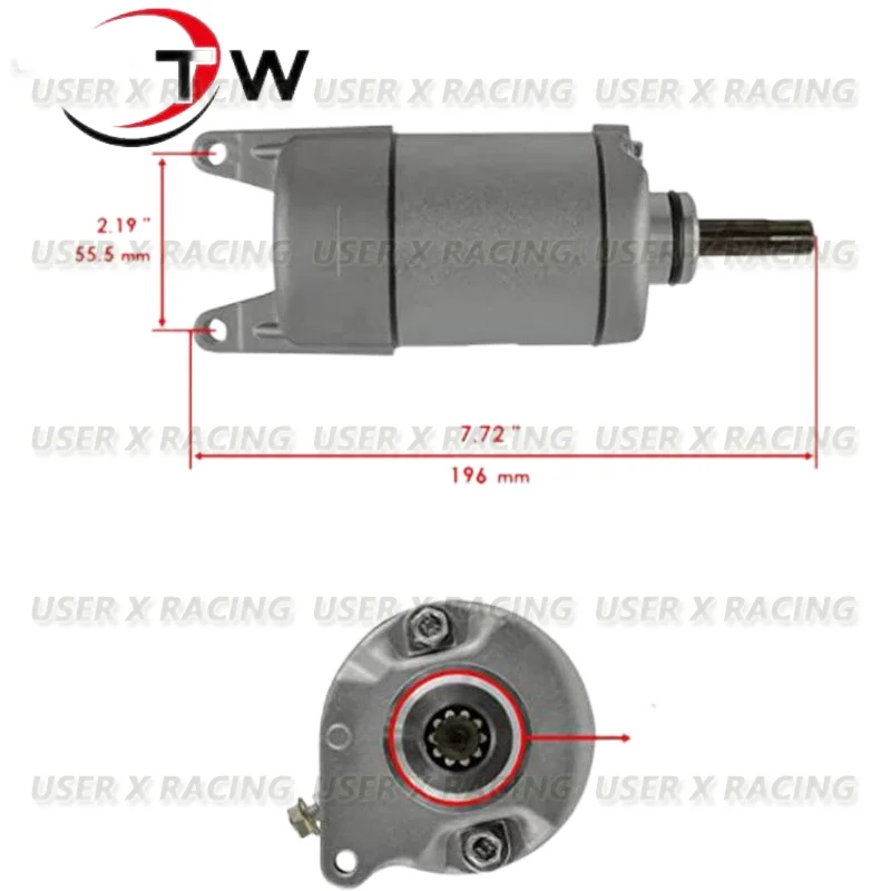 USERX Universal Motorcycle Starting Motor For NX650 XR650L 1988-2016  31200-MN9-003  31200-MN9-013  High quality and durability