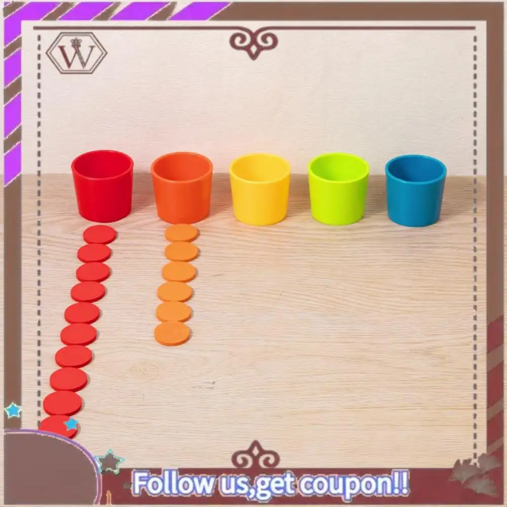 

ABBG-Color Classification Cups, Kindergarten Early Education Desktop, Baby Color Cognition