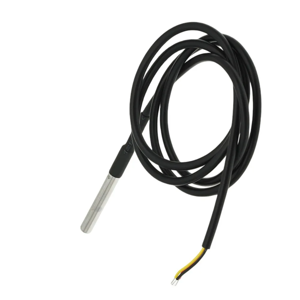 Waterproof 1-Wire For temperature Sensor with Adjustable 9-12 Bit Resolution for Embedded Systems and Automation
