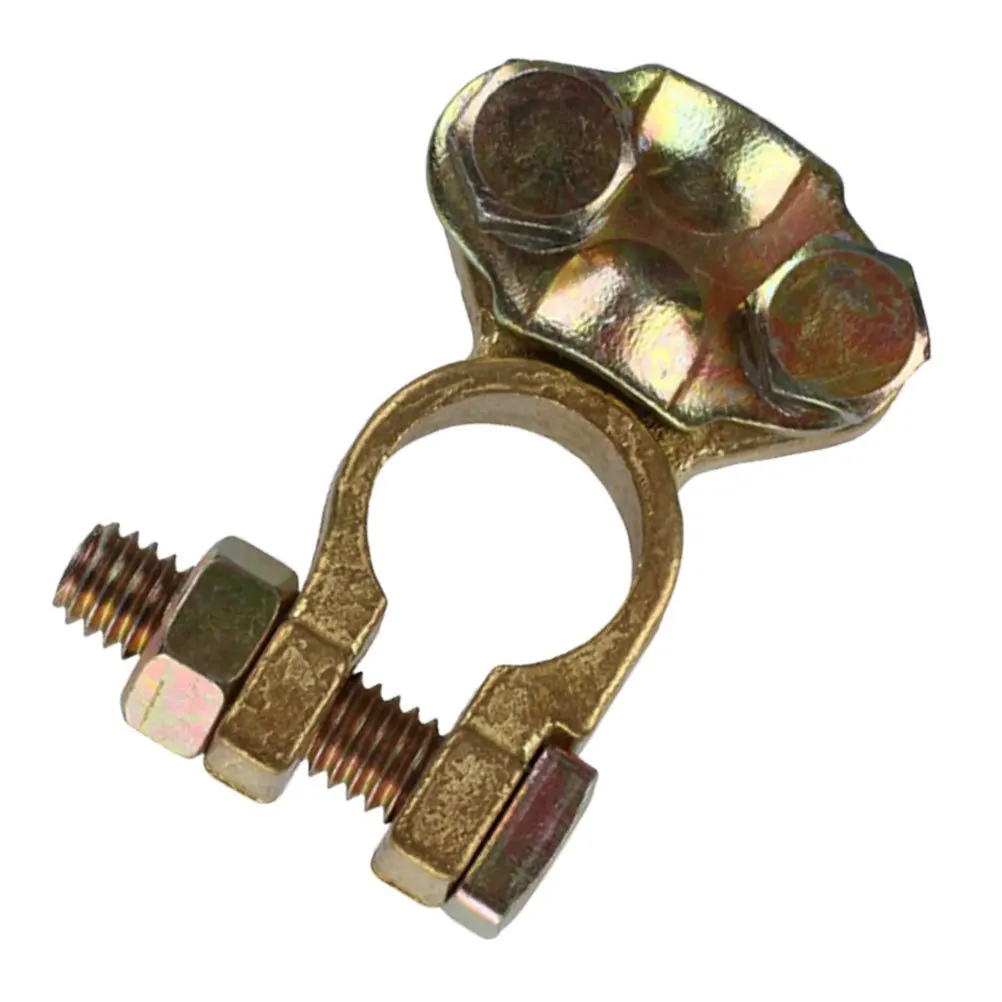 

Латунный клеммный зажим для автомобильных аккумуляторов: быстрая установка, портативный, надежный аксессуар