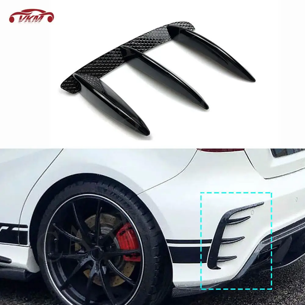 

ABS Gloss Black Car Rear Side Fender Spoiler for Mercedes Benz A Class W176 A200 A260 2013-2018 Bumper Decoration Car Styling