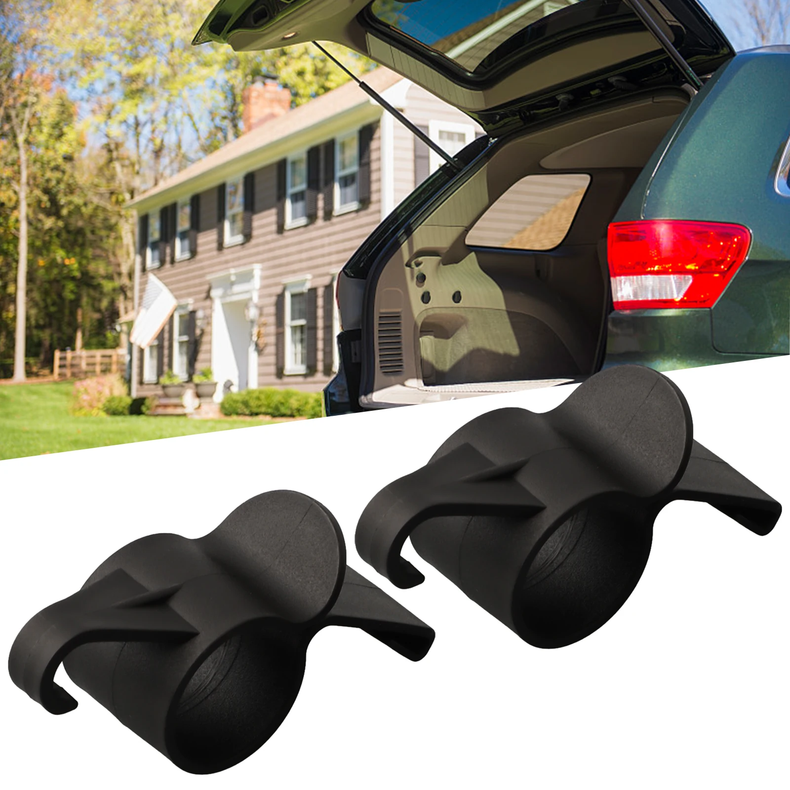 2pcs Auto Trunk Umbrella Hanger Bag Holder Fixing Hanging Hook Car Accessories Providing Extra Room For Storing Items Car Access