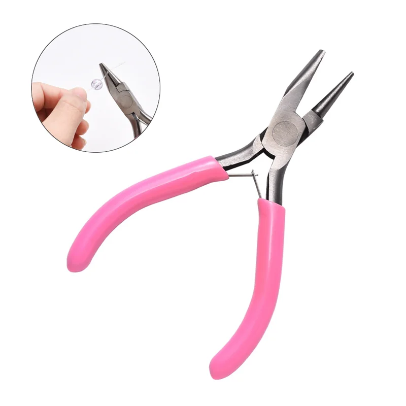 5 Inch Round Concave Pliers Wire Looping Pliers Mini Precision Pliers Wire Bending Tool for DIY Jewelry Making Hobby