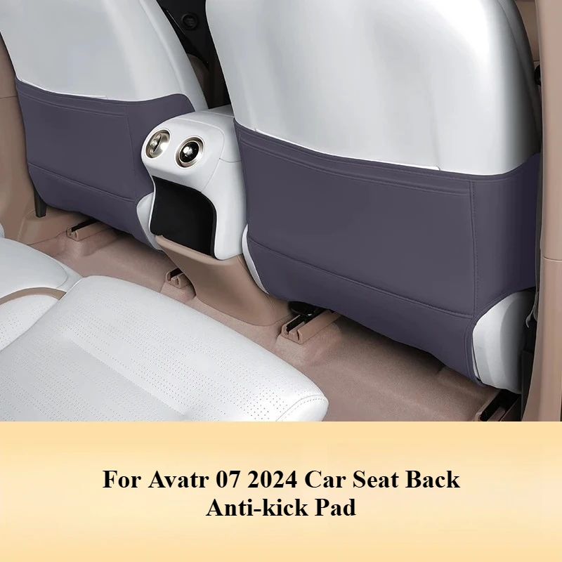 

For Avatr 07 2024 Upgraded Car Seat Back Anti-kick Pad Leather Anti-dirty Protective Cover Seats Protector Car Accessories