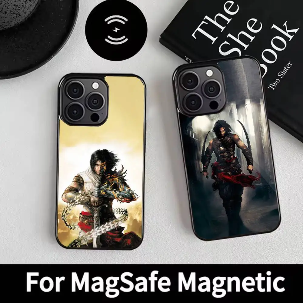 

game P-Prince of p-PersiaS Phone Case For iPhone 17 16 15 14 13 12 Pro Max Plus for Magsafe Mirror Wireless Magnetic Cover