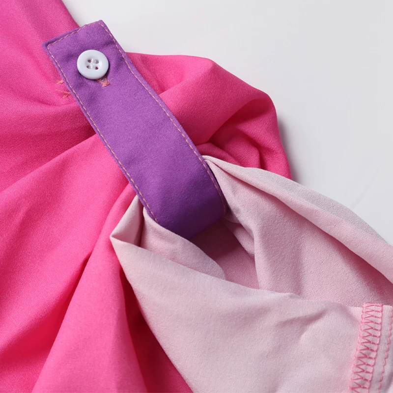 Women's gradient color Shirt Dress -Casual Collared Button Down Midi Dress with Roll-Up Sleeves for Daily Office Vacation