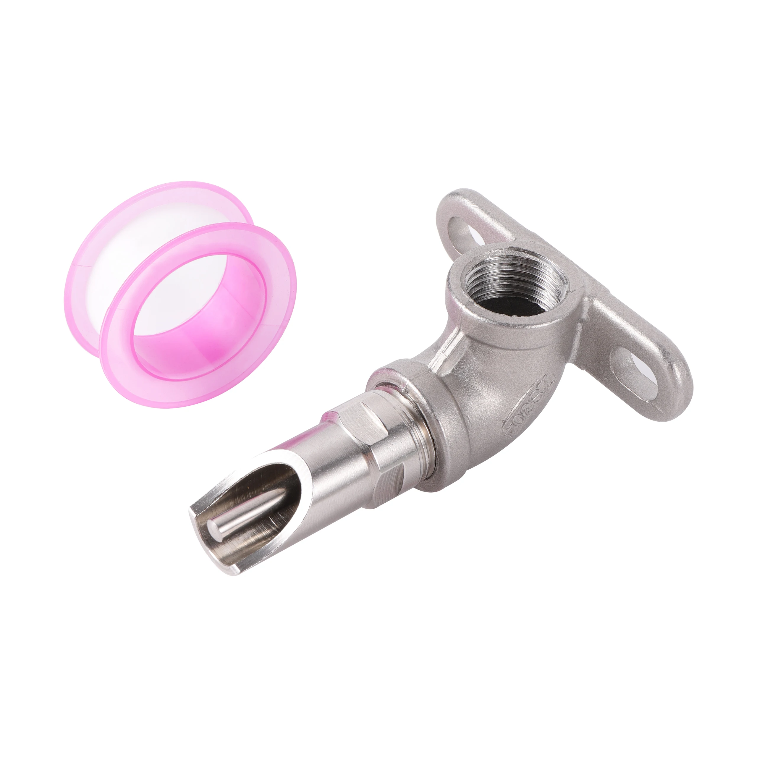 Pig Drinking Nozzle Automatic Water Feeder Rodent Stainless Steel Drinker 1/2\