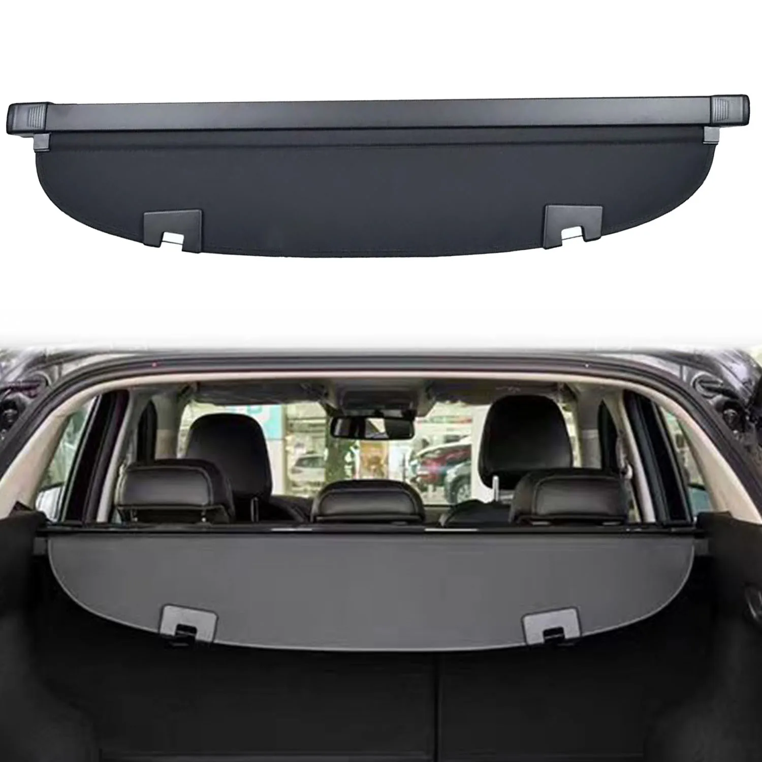 

For Mazda CX-5 CX5 2017-2025 Car Cargo Cover Retractable Rear Trunk Shade Luggage Security Cover 1Set