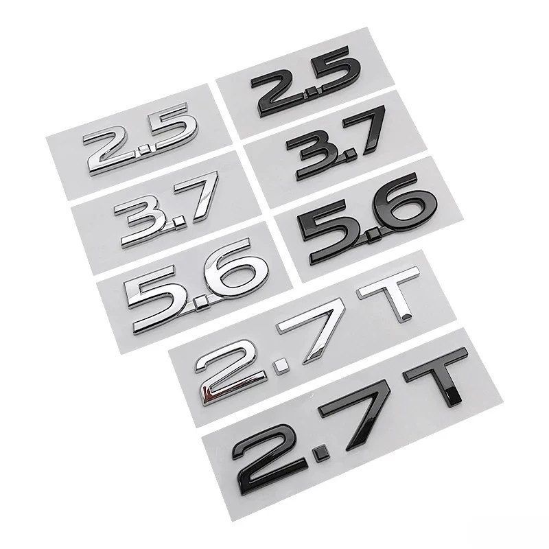 ABS автомобильный значок с буквами на задний багажник, эмблема, наклейка для Infiniti 2,5 3,7 5,6 2,7T Q30 Q50 Q60 Q70 QX30 QX50 QX60 QX70 QX80