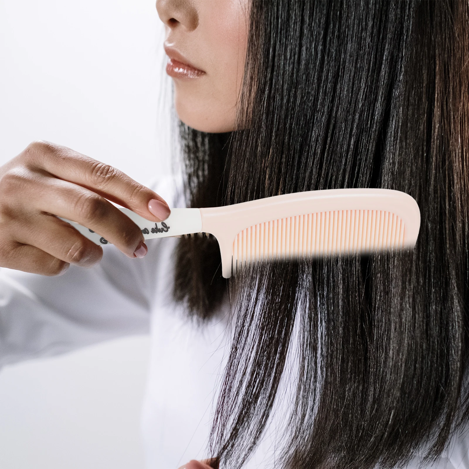 

Plastic Salon Straightening For Women Men Smooth Hairdressing Tool Long Tooth Comb For Curly Hair Styling