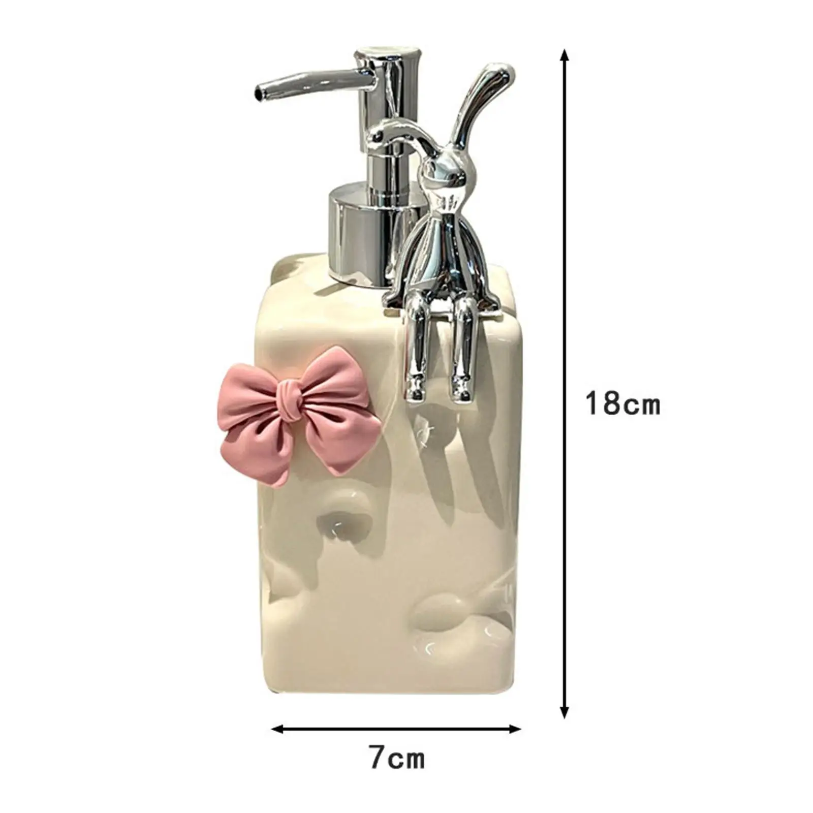 Hand Soap Liquid Dispenser Durable 400ml Novelty Multipurpose Refillable for Toilet Bathroom Countertop Kitchen Restaurant