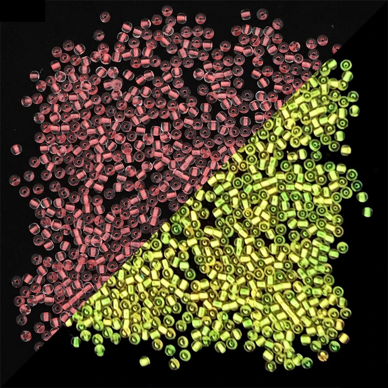 2mm3mm4mm contas luminosas de vidro que brilham na noite contas de semente redondas espaçadoras para diy artesanal fazendo acessórios de jóias