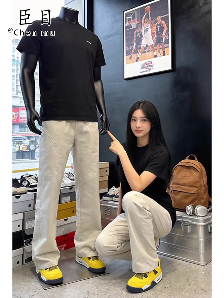 

American Sle Straight Cut Casual Pants Men's Spring Outdoor Hiking Tee-Proof Soft ell Climbing Pants Qui Dry Sports L...