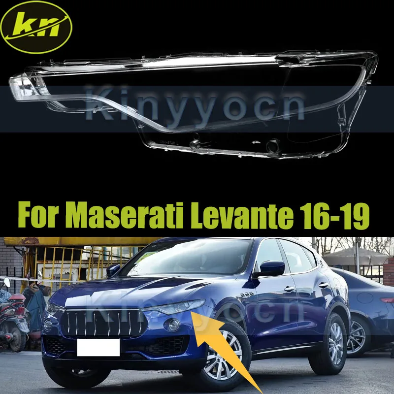 Car Headlight Cover Shell For Maserati Levante 2016 2017 2018 2019 Front Headlight Glass Cover Shell Replacement Lampshade