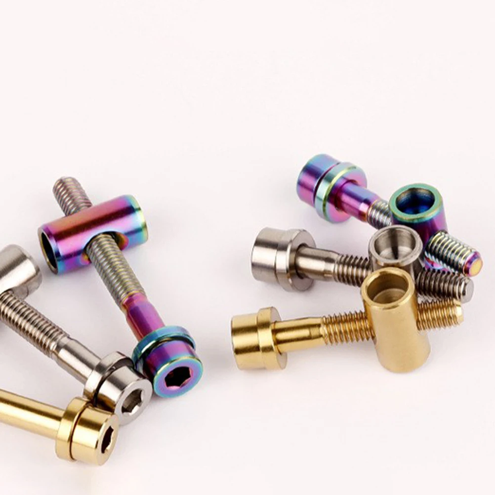 

Bicycle Seat Post Bolt Screw Bike Replacement Screws Seatpost Washer Titanium Stem Fixed