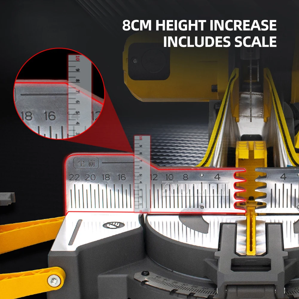 for Installing Wood Doors Stairs Baseboards,Dust-Free Miter Saw, Dust-Free Cutting Saw Multi-Function Stand