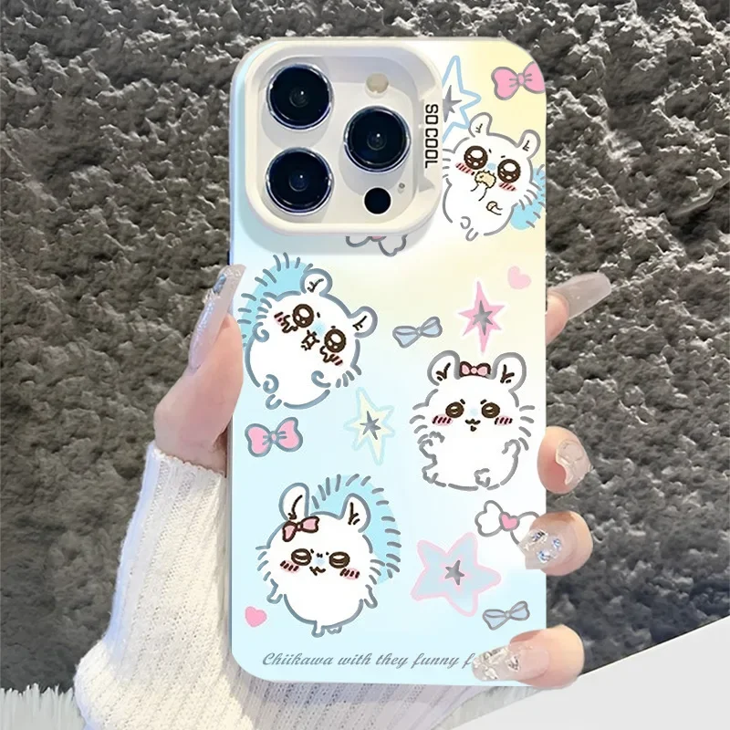 

Kawaii IPhone Case for 16 Pro Max Cartoon Animes Chiikawa Case for Ipone 15 14 Pro Protective Cover Apple 13 12 Plus Phone Case