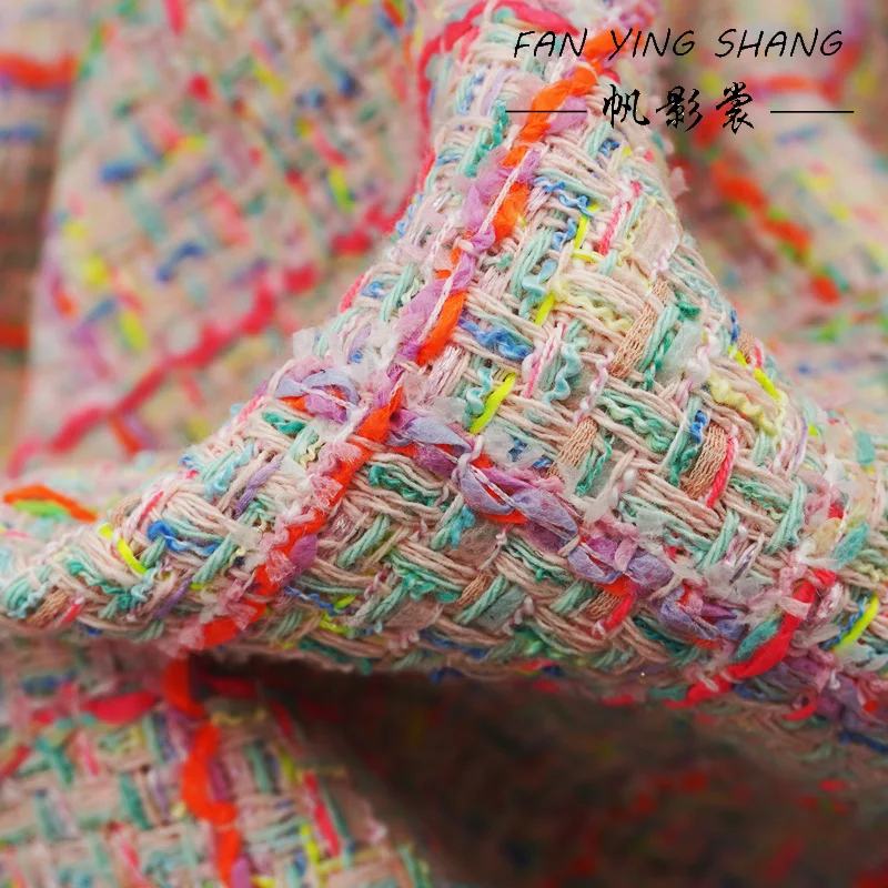 2025 Dopamine Colors Acrylic Fiber Tweed Fabric For Coat Diy - view 2