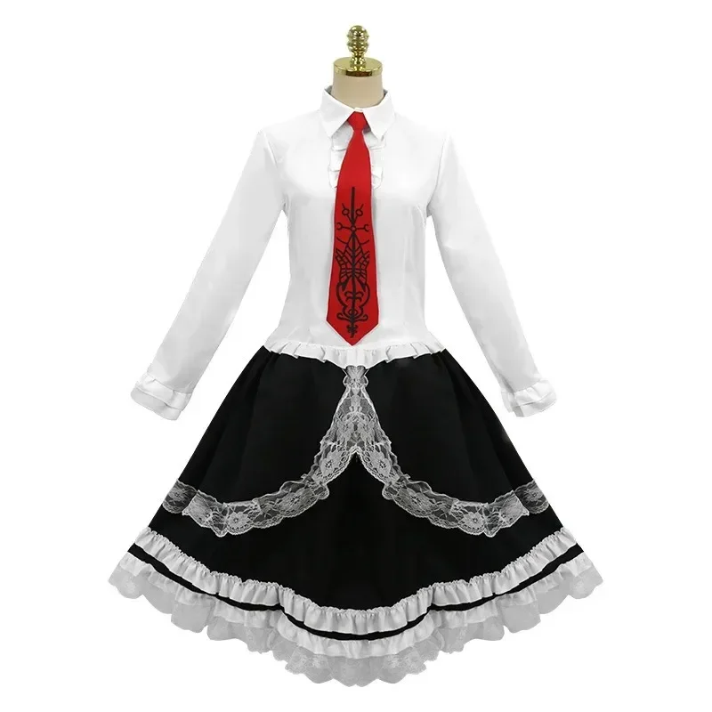 Anime Danganronpa Taeko Yasuhiro Costume Cosplay Parrucca Nera Lolita Vestito Celestia Ludenberg Set Completo di Carnevale di Halloween Delle Donne