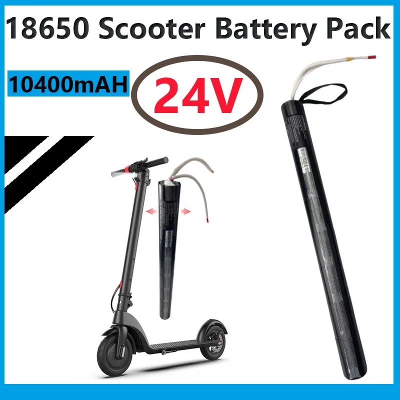 

24 V 10400mAh 18650 lithium ion carbon fiber scooter special battery is suitable for carbon fiber scooter, Scooter accessories