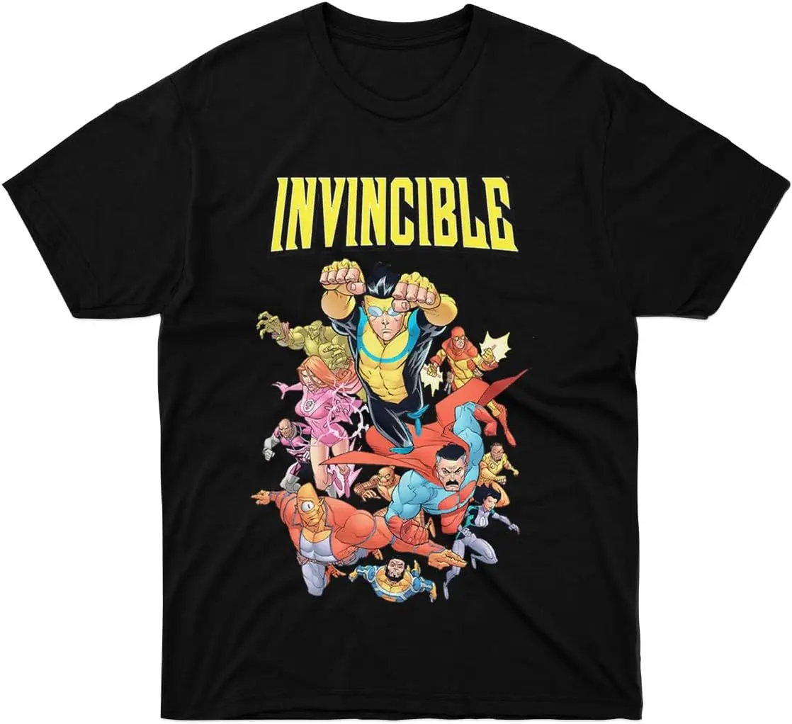 T-Shirt Invincible Unisex Gift for Men Friend Sleeve Family Women Boy Girl Multicoloured