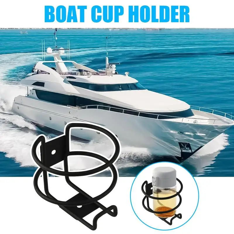 Portabottiglie per barche Portabottiglie per barche in metallo Portabottiglie antiscivolo Facile da installare Portabicchieri per rimorchio marino Camion Auto RV