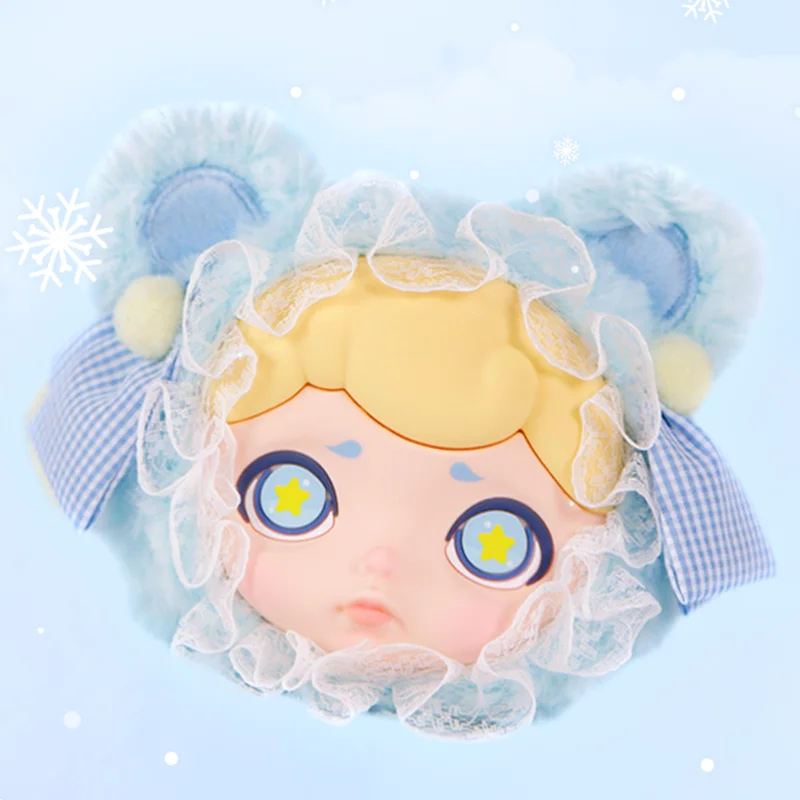 TOYCITY LAURA 겨울 티 파티 시리즈 이어폰 가방, 오리지널 장난감 인형, 귀여운 액션 애니메이션 피규어, 데스크탑 장식품 컬렉션 선물