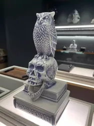NEIGHBORHOOD NBHD Owl Skull Incense Burner Trend Home Ceramic Office Decoration