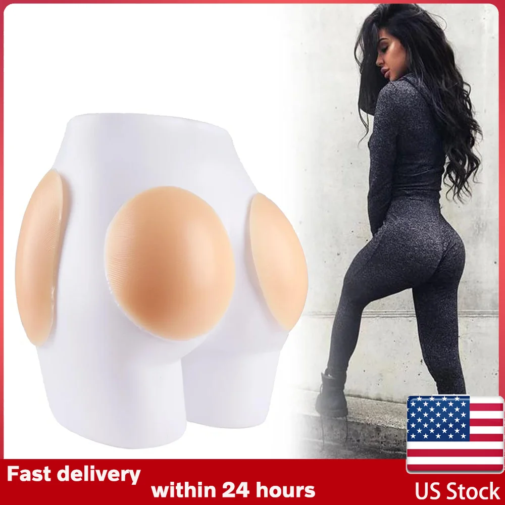 KnowU US Stock Butt Crotch Enhancement Silicone Pad Prosthetic Silicone Big Butt for Cosplay Jacket Big Butt Twerking