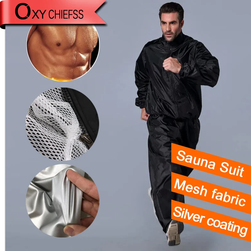 Body Trainer Sauna Suit for Men, Slimming Shirt, Fat Burner, Workout Shapewear, Heavy Duty, Fitness, Exercise Gym, Sweat