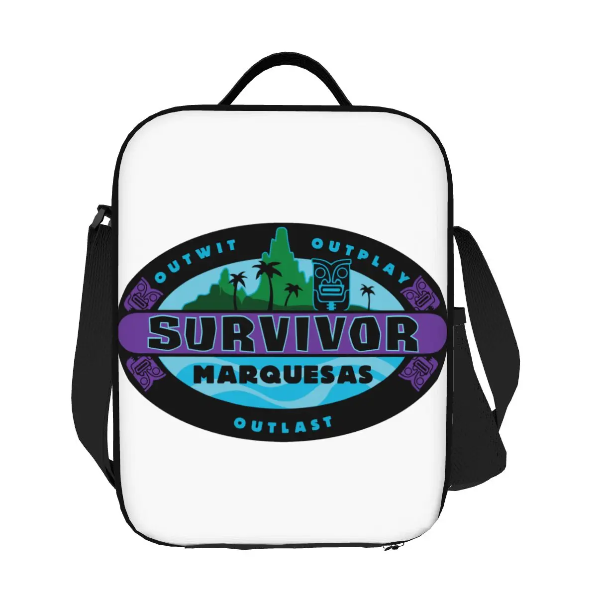 

Custom Reality TV Survivor Insulated Lunch Bags for Women Resuable Cooler Thermal Food Lunch Box Kids School Children