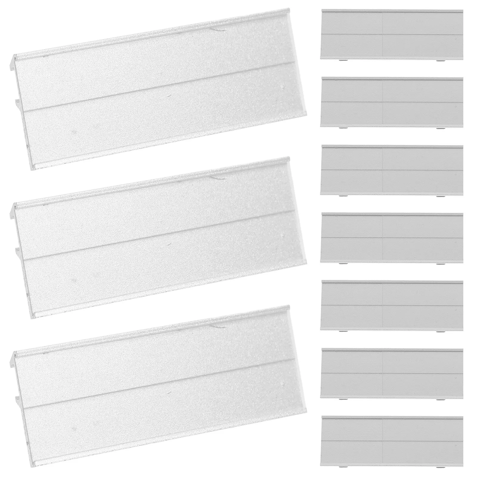 

10Pcs Aluminum Alloy Name Plates Reusable Name Badges Secure Pin Attachment Office Work Event Identification Tags Small Sign