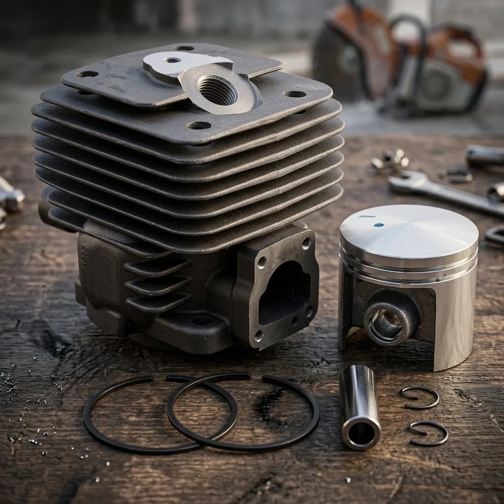 2022 New Cylinder Piston Ring Kit Chainsaw Parts Fittings Replacement 47mm For TS350 TS360 08 08s 2022 New Cylinder