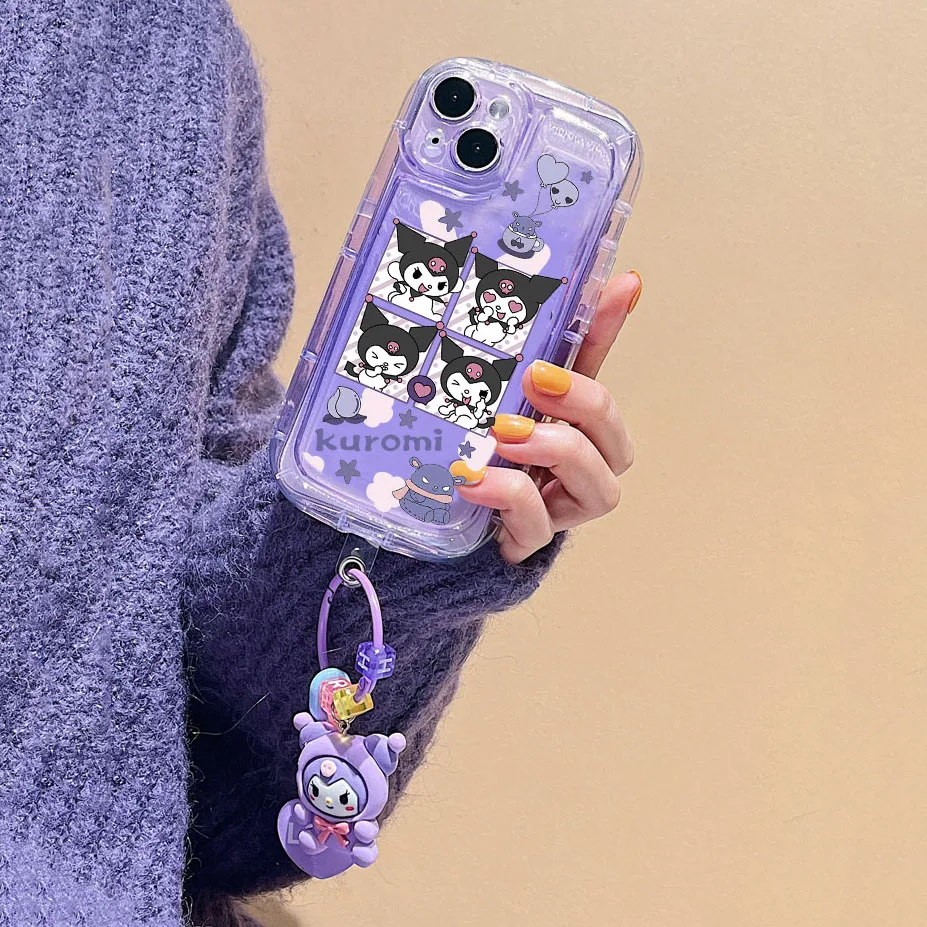 3D Cute Kuromi Kitty Dog Case For Redmi Note 10 12 11 10S 9S 11S 8 9 Pro 9C 9A 10C 12C 9T Xiaomi Mi 11 Lite Poco X3 F5 X5 M4 Pro