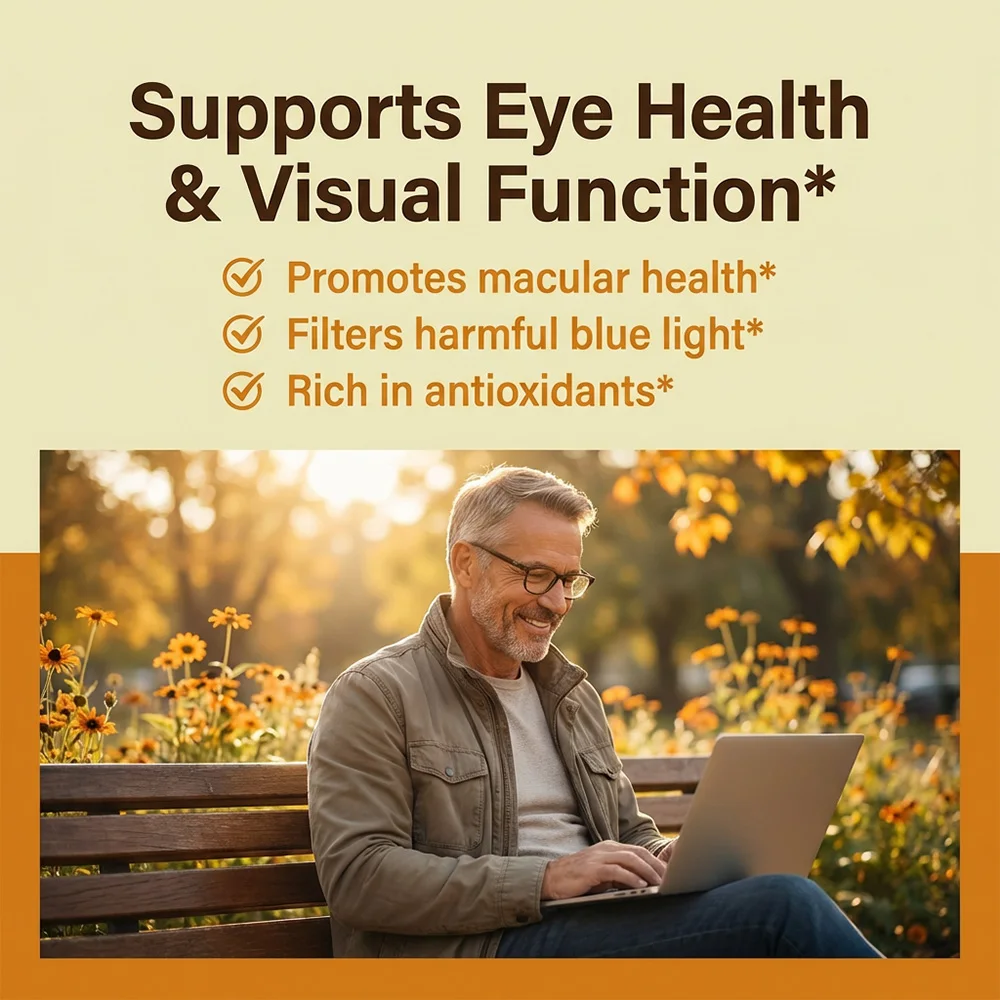 LUTEIN CAPSULES - with Lutein + Bilberry + Grape Seed - Combat Digital Eye Strain, Comprehensive Vision & Eye Support