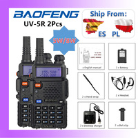 2PCS Baofeng UV-5R 5W/8W Walkie Talkie Long Range Walkie Talkie FM Handy Transceiver Portable Ham Radio Walkie Talkie
