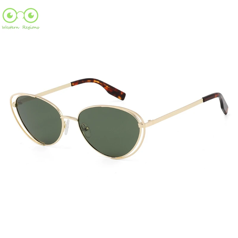 نظارات شمسية مستقطبة على شكل عين القطة مخصصة للنساء نظارات شمسية للحماية من الشمس للرجال والنساء معدنية مقاومة للأشعة فوق البنفسجية 400