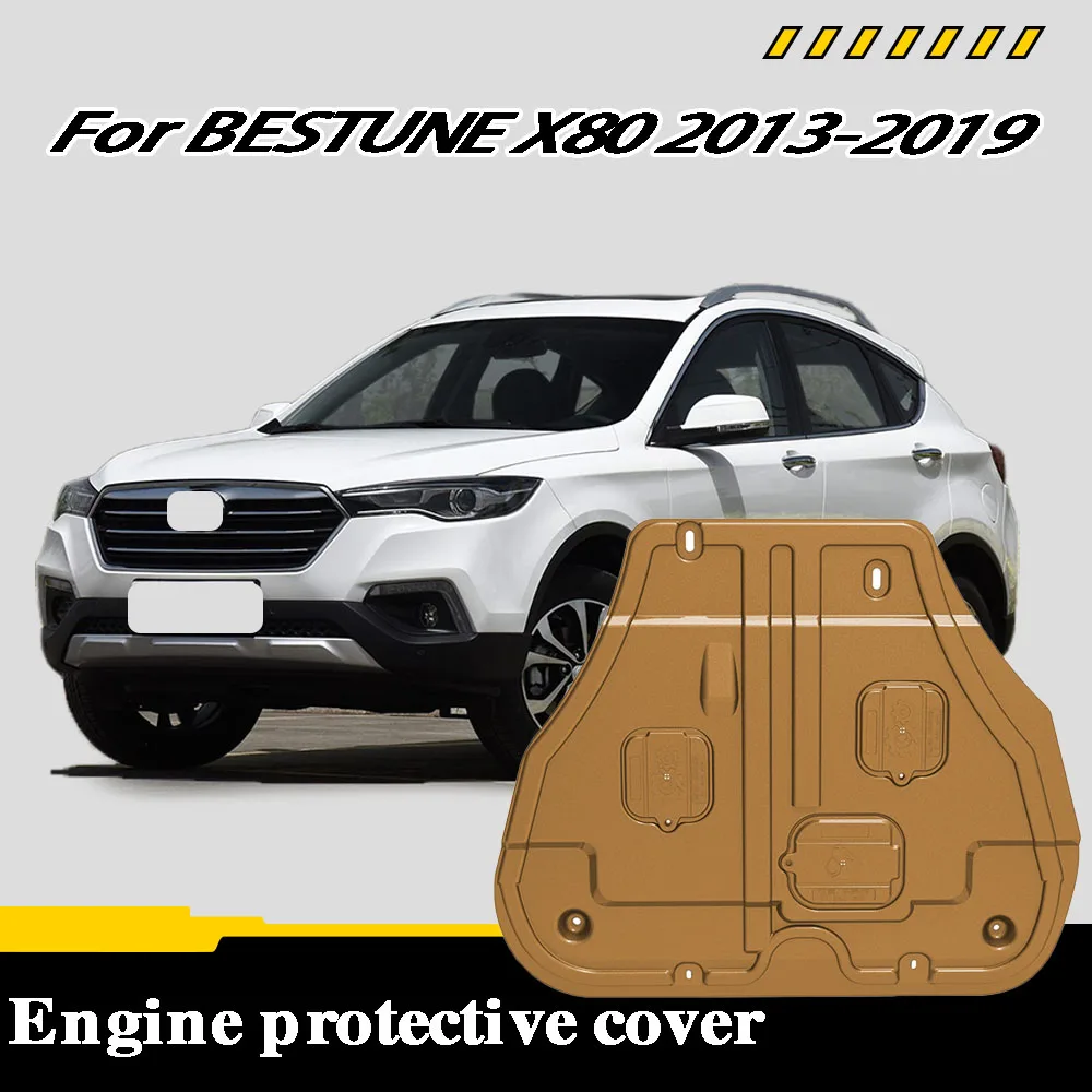 The engine undertray is suitable For BESTUNE X80 2013-2019 2.0L 1.8T providing protection for the engine undercarriage.