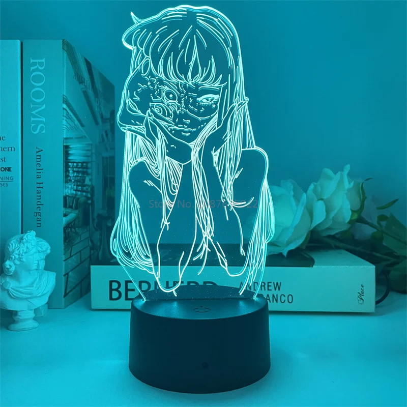 New Tomie Junji Ito Esports Atmosphere Bedroom Night Light Junji Ito Jointly Action Figure Model Garage Kit Doll Toys Gift