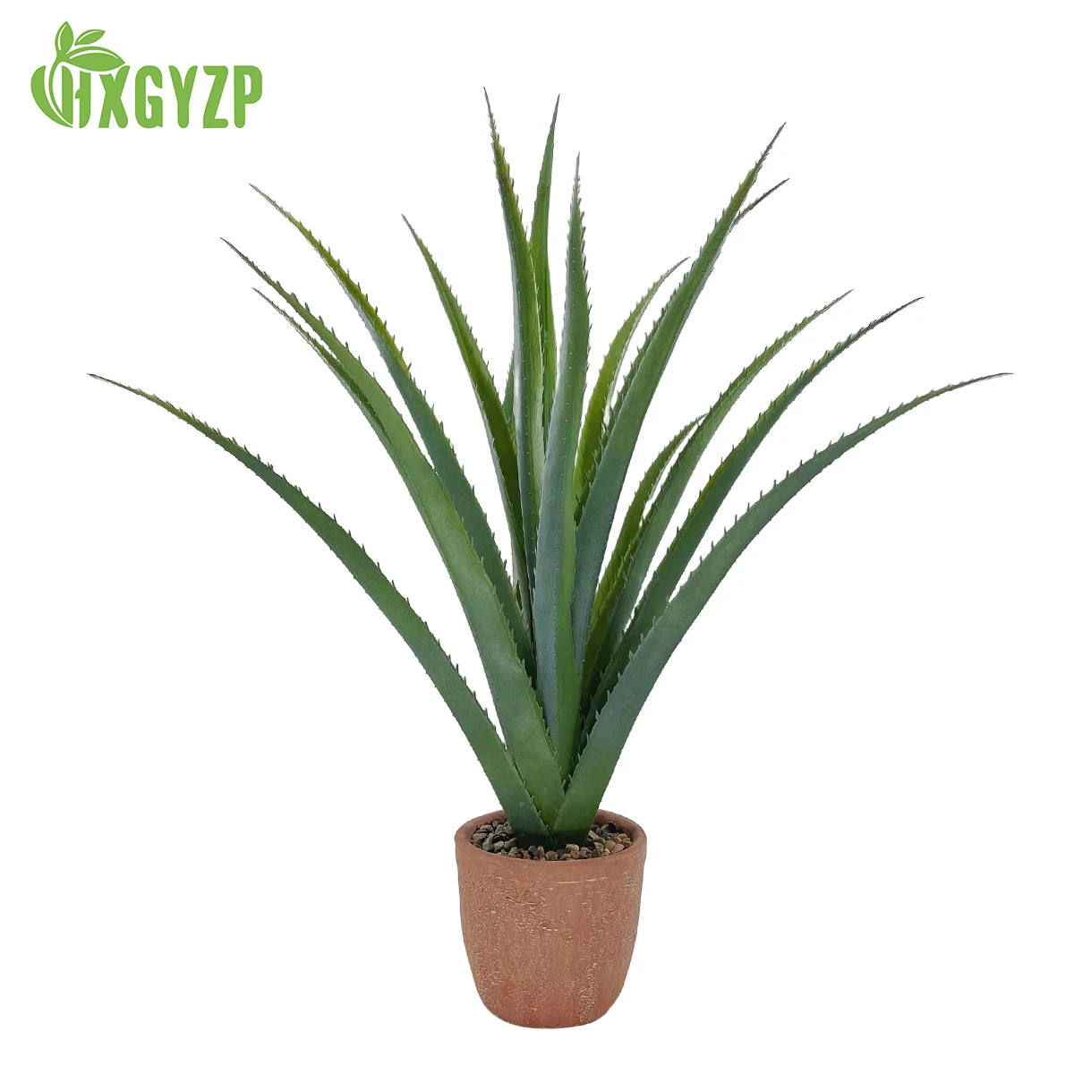 67/71/76cm Artificial Large Agave Plants With Cement Flowerpot Home Decor Aloe Plant Potted For Office Garden Courtyard Porch