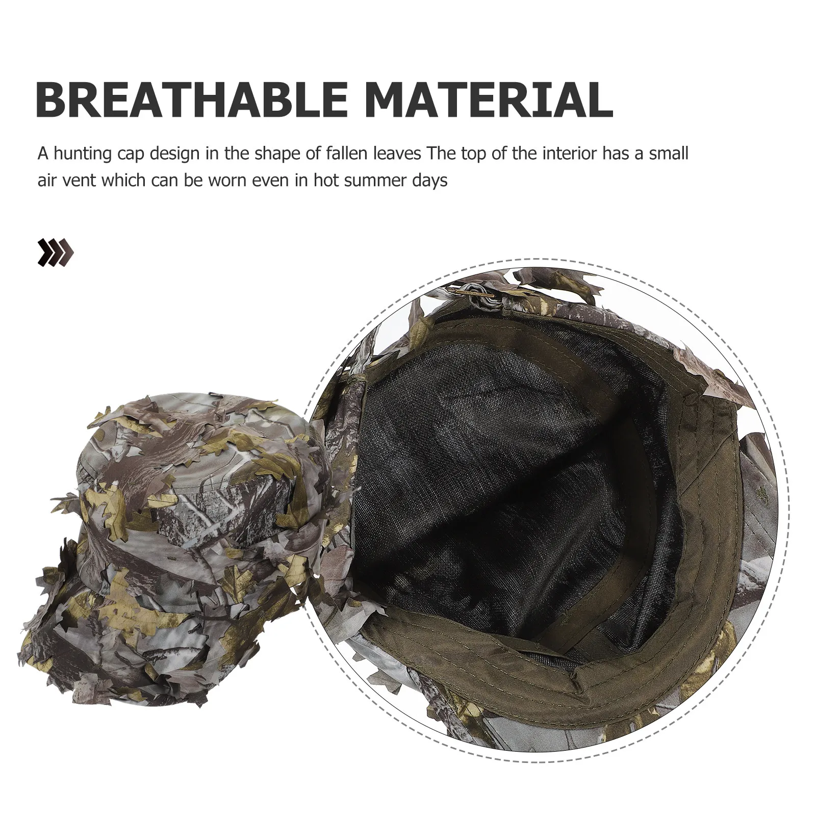 

Камуфляжная походная шляпа с дизайном осенних листьев, регулируемая, для охоты, рыбалки, бега и активного отдыха на природе, 1 шт.