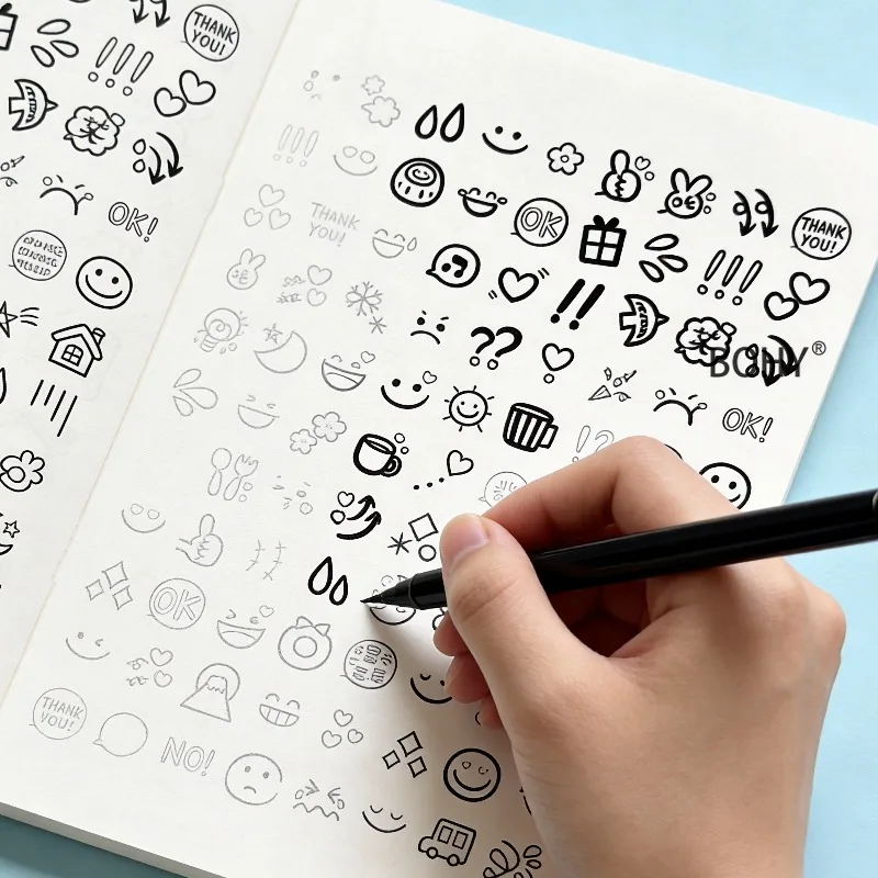 1 Drawing Coloring Brochure Including Pandas/monkeys/penguins/crocodiles and Other Themed Black and White Line Drafts 32 Pages
