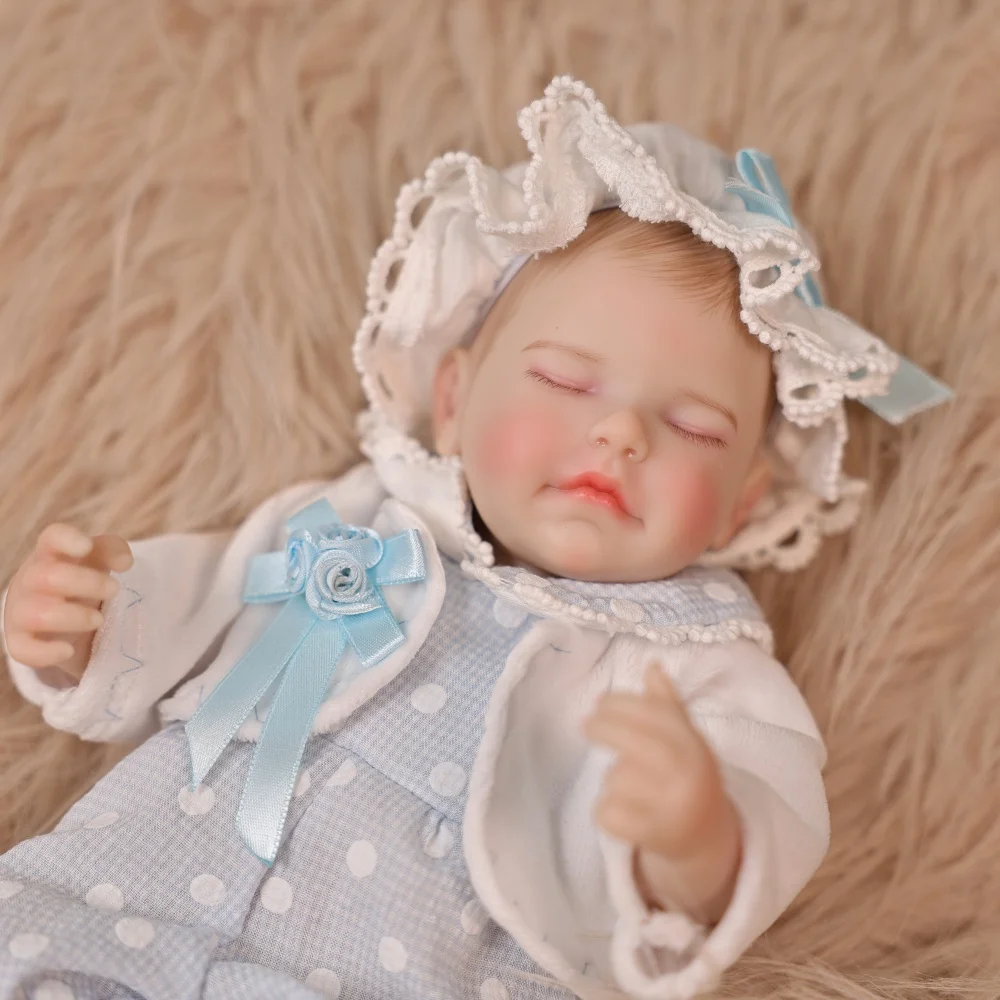 

Cloveray 12 inch Realistic Reborn Baby Doll 30CM Full Vinyl Body 100% handmade 3D Skin Collectible Art Doll Toy For Girls Gift