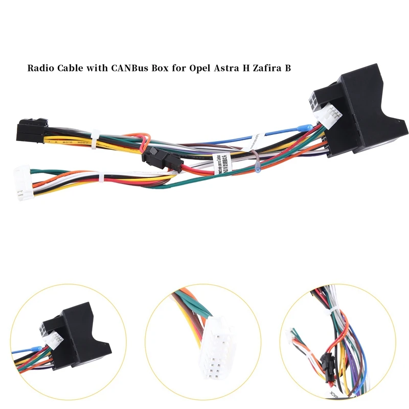 Car Radio Cable With Canbus Box For Opel Astra H Zafira B Power Wiring Harness For Android Headunit Installation Adapter