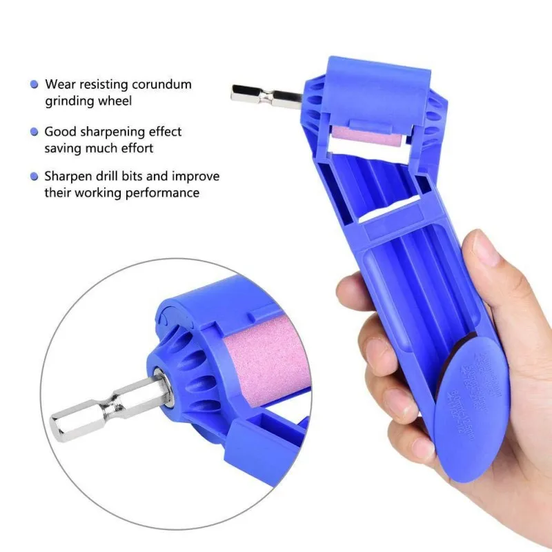 Acessório Portátil para Ferramentas Elétricas: Adaptador de Rolo para Afiador de Brocas com Rebolo para Polimento e Afiação