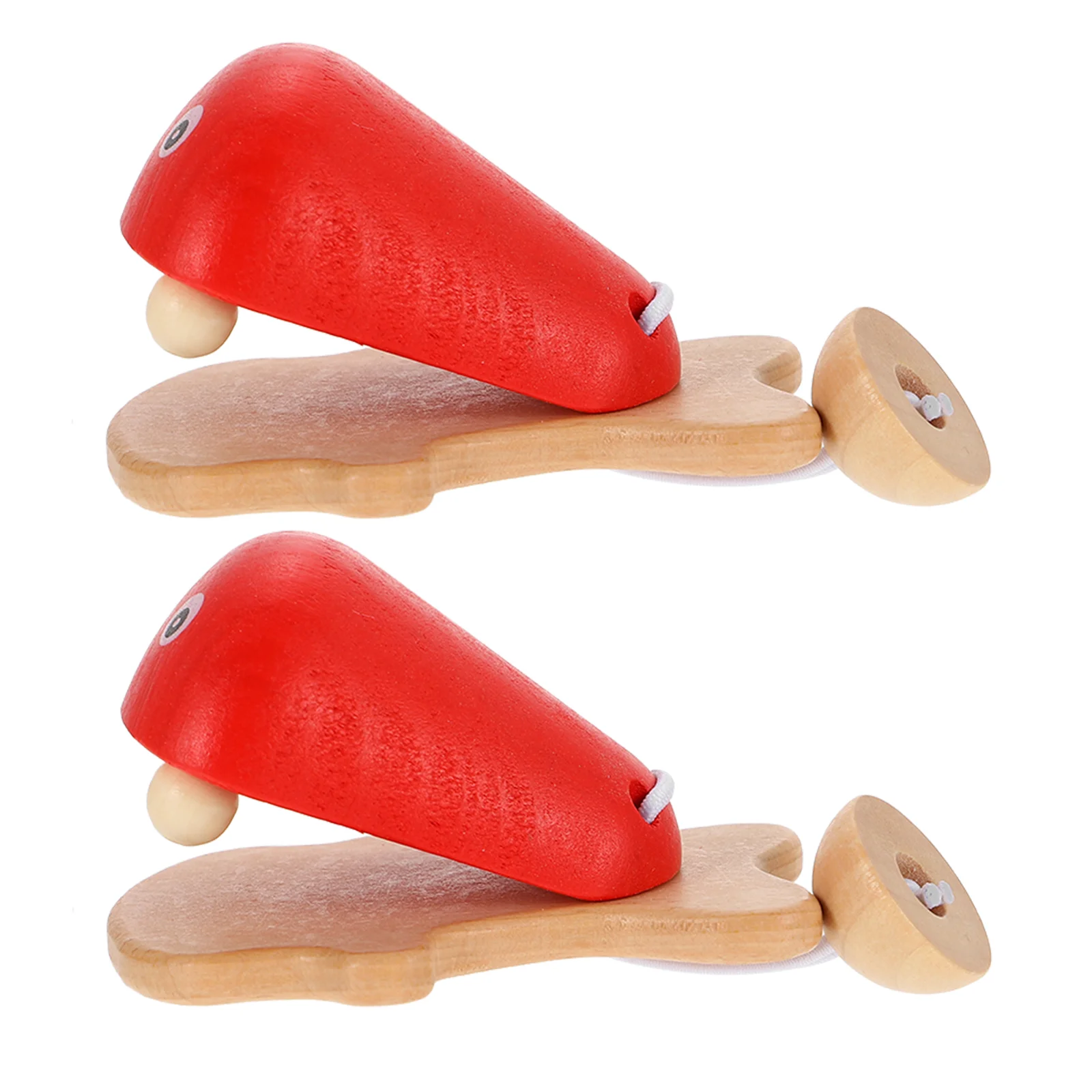 

2 Pcs Fish Castanets Wear-resistant Kids Toy Funny Music Wooden Household Children Interesting Infant Children’s Toys