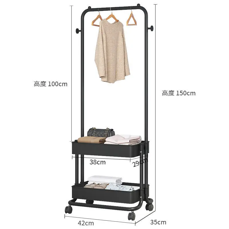 Floor-to-ceiling Coat Rack Combination Nordic One-piece Hanger Home Bedroom Clothes Hat Drying Clothes Rack