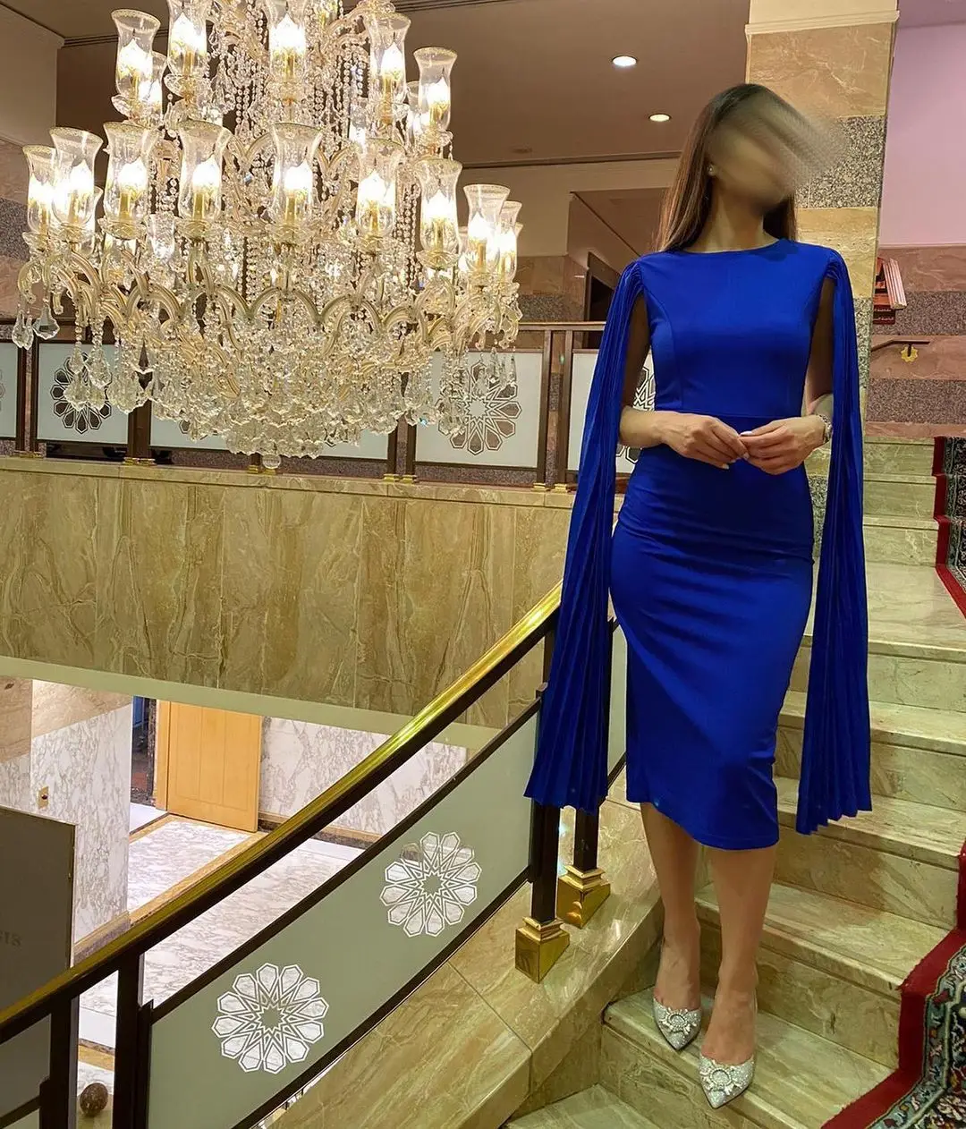 

Customized O-Neck Prom Dresses Sleeveless Pleated Knee Length Party Dresses Evening Dresses
