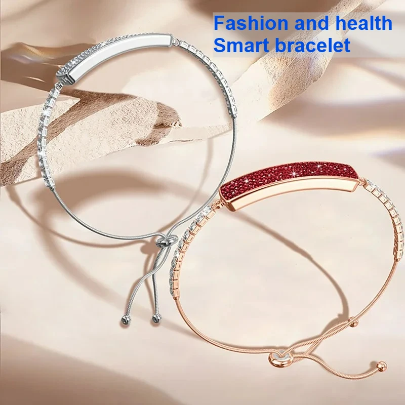 Smart Watch Women Chain with Pedometer Heart Rate Blood Oxygen Sleep and Health Monitoring Bracelet Waterproof Ladies Sport Band
